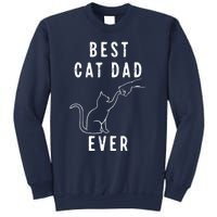 Best Cat Dad Ever Cat Daddy Paw Fist Bump Meow Cat Sweatshirt