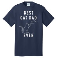 Best Cat Dad Ever Cat Daddy Paw Fist Bump Meow Cat Tall T-Shirt