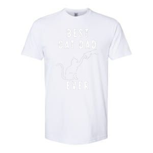 Best Cat Dad Ever Cat Daddy Paw Fist Bump Meow Cat Softstyle CVC T-Shirt