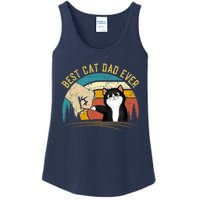 Best Cat Dad Ever Tee Funny Cat Daddy Father's Day Ladies Essential Tank