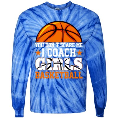 Basketball Coaching Dad Mom Funny Basketball Lover Cute Gift Tie-Dye Long Sleeve Shirt