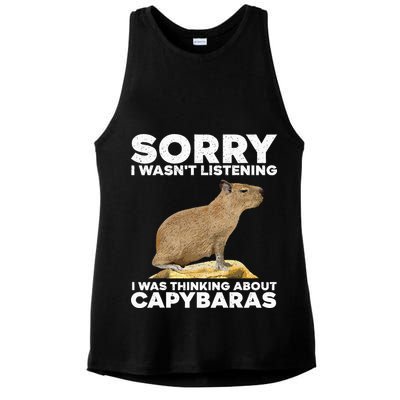 Best Capybara Design For Pet Rodent Capybara Ladies PosiCharge Tri-Blend Wicking Tank