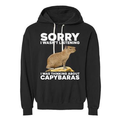 Best Capybara Design For Pet Rodent Capybara Garment-Dyed Fleece Hoodie