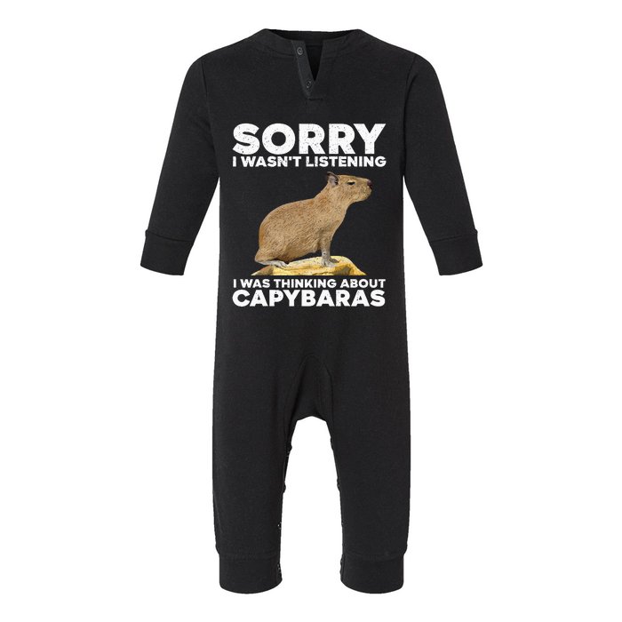 Best Capybara Design For Pet Rodent Capybara Infant Fleece One Piece