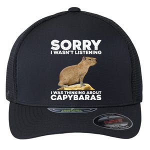 Best Capybara Design For Pet Rodent Capybara Flexfit Unipanel Trucker Cap