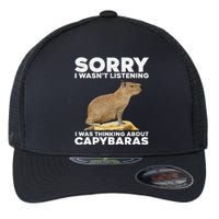 Best Capybara Design For Pet Rodent Capybara Flexfit Unipanel Trucker Cap