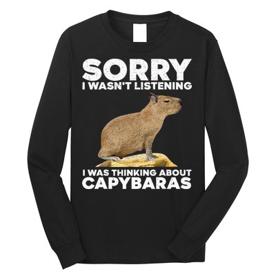Best Capybara Design For Pet Rodent Capybara Long Sleeve Shirt