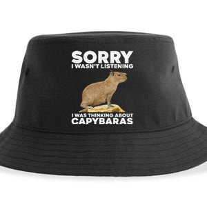 Best Capybara Design For Pet Rodent Capybara Sustainable Bucket Hat