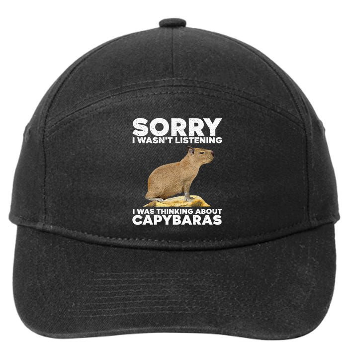 Best Capybara Design For Pet Rodent Capybara 7-Panel Snapback Hat