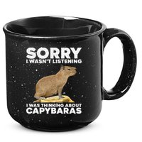 Best Capybara Design For Pet Rodent Capybara 15oz Campfire Ceramic Mug