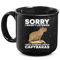 Best Capybara Design For Pet Rodent Capybara 15oz Campfire Ceramic Mug