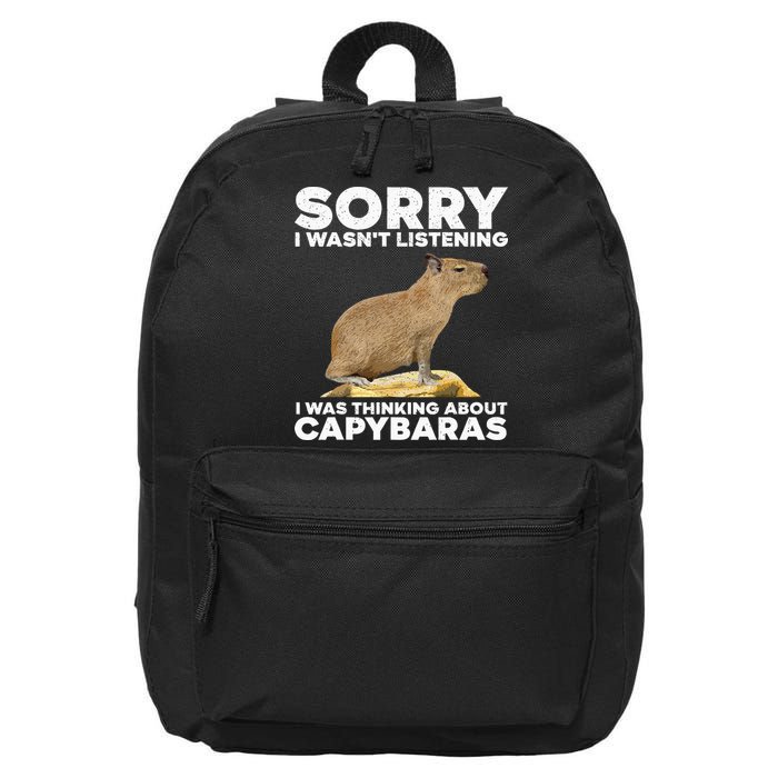 Best Capybara Design For Pet Rodent Capybara 16 in Basic Backpack
