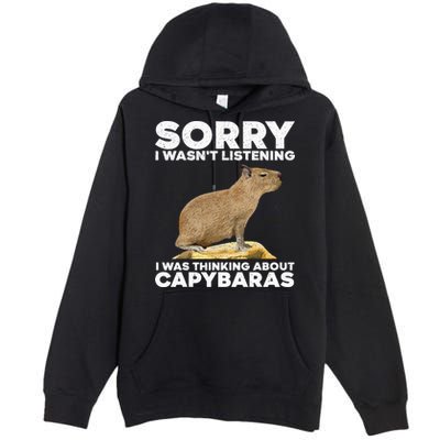 Best Capybara Design For Pet Rodent Capybara Premium Pullover Hoodie