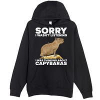 Best Capybara Design For Pet Rodent Capybara Premium Pullover Hoodie