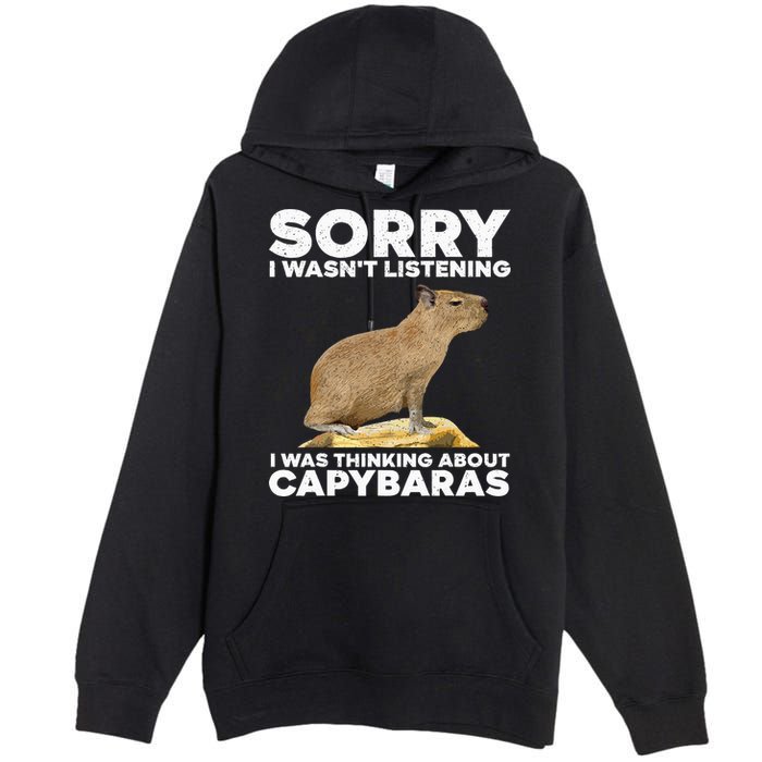 Best Capybara Design For Pet Rodent Capybara Premium Pullover Hoodie