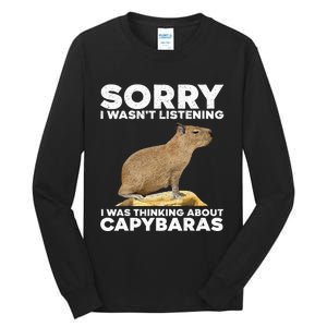 Best Capybara Design For Pet Rodent Capybara Tall Long Sleeve T-Shirt