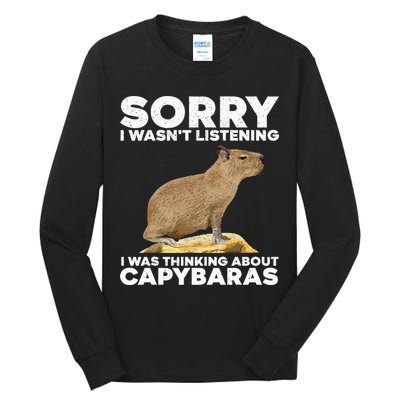 Best Capybara Design For Pet Rodent Capybara Tall Long Sleeve T-Shirt