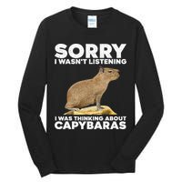 Best Capybara Design For Pet Rodent Capybara Tall Long Sleeve T-Shirt