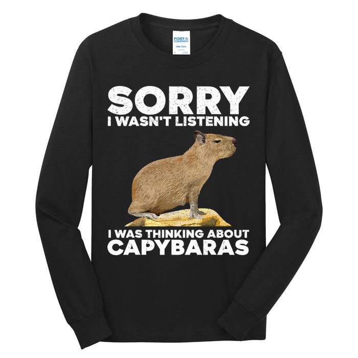 Best Capybara Design For Pet Rodent Capybara Tall Long Sleeve T-Shirt