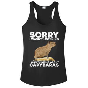 Best Capybara Design For Pet Rodent Capybara Ladies PosiCharge Competitor Racerback Tank