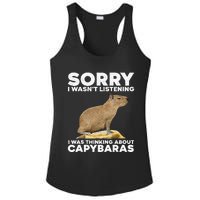 Best Capybara Design For Pet Rodent Capybara Ladies PosiCharge Competitor Racerback Tank