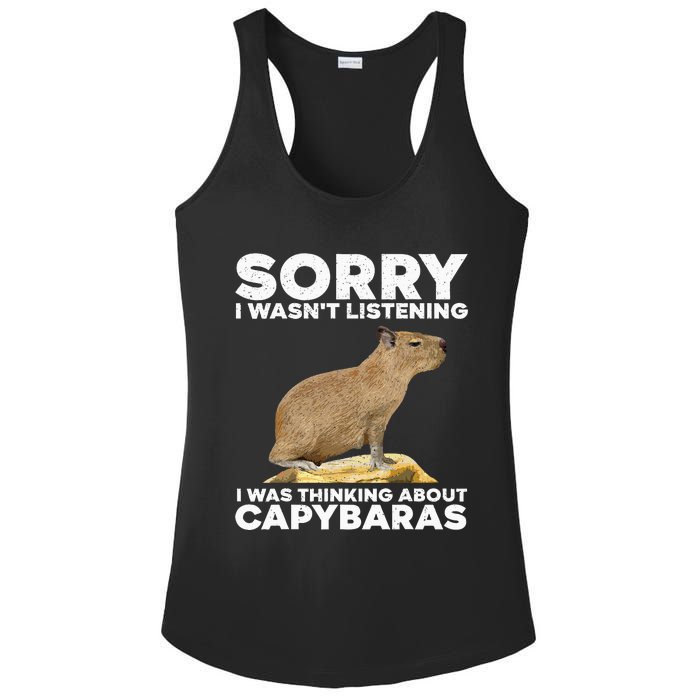 Best Capybara Design For Pet Rodent Capybara Ladies PosiCharge Competitor Racerback Tank