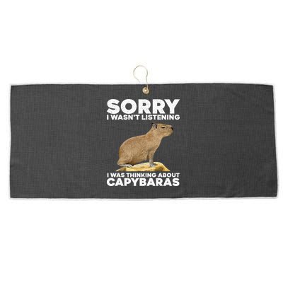 Best Capybara Design For Pet Rodent Capybara Large Microfiber Waffle Golf Towel