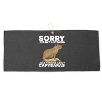 Best Capybara Design For Pet Rodent Capybara Large Microfiber Waffle Golf Towel
