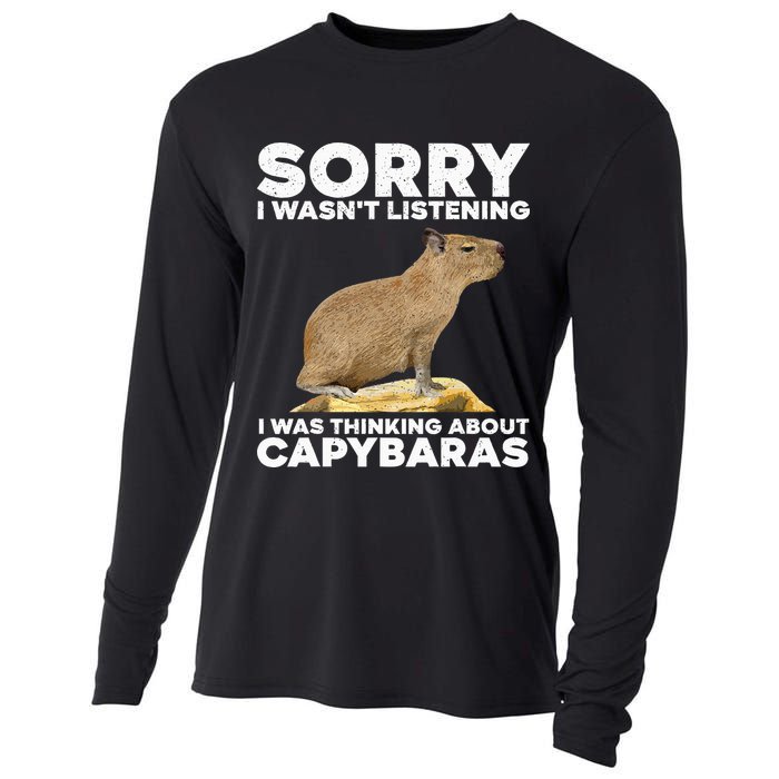 Best Capybara Design For Pet Rodent Capybara Cooling Performance Long Sleeve Crew