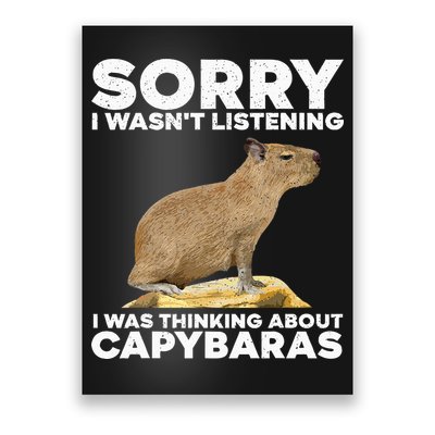Best Capybara Design For Pet Rodent Capybara Poster
