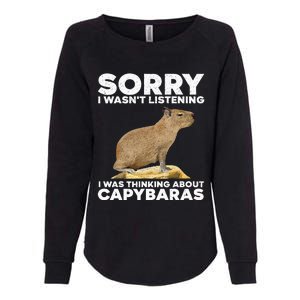 Best Capybara Design For Pet Rodent Capybara Womens California Wash Sweatshirt