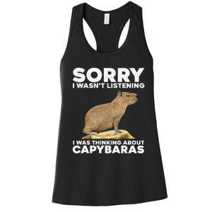 Best Capybara Design For Pet Rodent Capybara Women's Racerback Tank