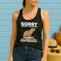 Best Capybara Design For Pet Rodent Capybara Womens Tank Top
