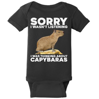 Best Capybara Design For Pet Rodent Capybara Baby Bodysuit