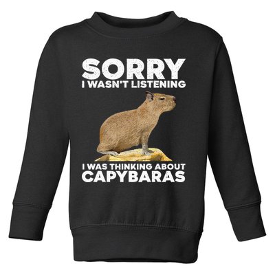 Best Capybara Design For Pet Rodent Capybara Toddler Sweatshirt