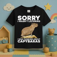 Best Capybara Design For Pet Rodent Capybara Toddler T-Shirt