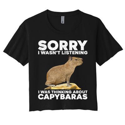 Best Capybara Design For Pet Rodent Capybara Crop Top