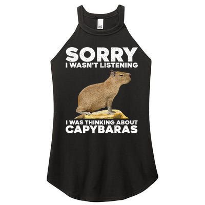 Best Capybara Design For Pet Rodent Capybara Women's Perfect Tri Rocker Tank