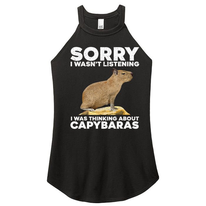 Best Capybara Design For Pet Rodent Capybara Women's Perfect Tri Rocker Tank