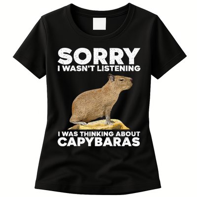 Best Capybara Design For Pet Rodent Capybara Womens T-Shirt