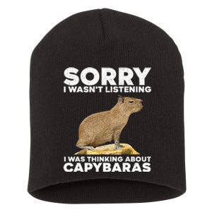 Best Capybara Design For Pet Rodent Capybara Short Acrylic Beanie