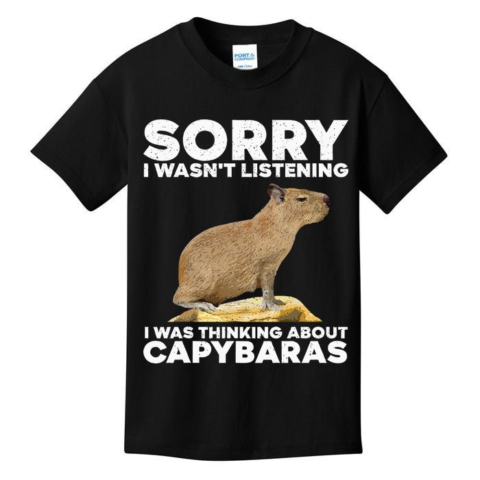 Best Capybara Design For Pet Rodent Capybara Kids T-Shirt
