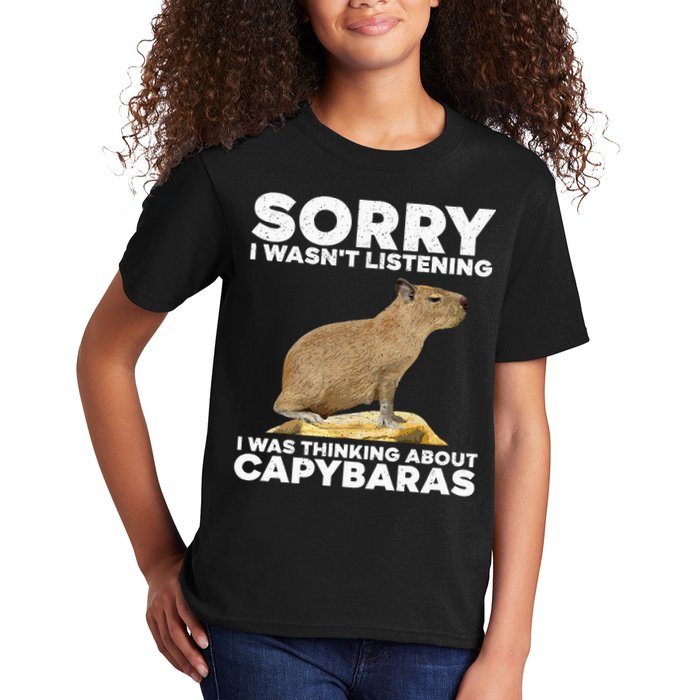 Best Capybara Design For Pet Rodent Capybara Kids T-Shirt