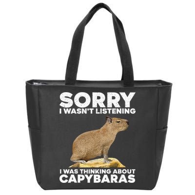 Best Capybara Design For Pet Rodent Capybara Zip Tote Bag