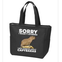 Best Capybara Design For Pet Rodent Capybara Zip Tote Bag