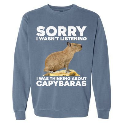 Best Capybara Design For Pet Rodent Capybara Garment-Dyed Sweatshirt