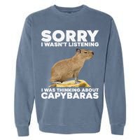 Best Capybara Design For Pet Rodent Capybara Garment-Dyed Sweatshirt