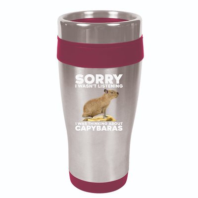 Best Capybara Design For Pet Rodent Capybara 16oz Travel Tumbler