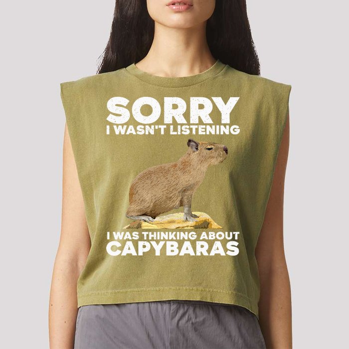 Best Capybara Design For Pet Rodent Capybara Garment-Dyed Women's Muscle Tee