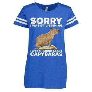 Best Capybara Design For Pet Rodent Capybara Enza Ladies Jersey Football T-Shirt